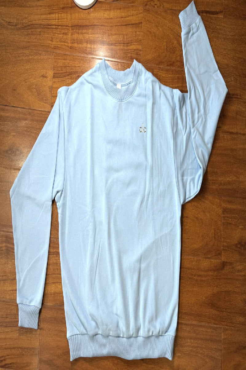 Accolade Crew Neck Pullover - Seashell Blue