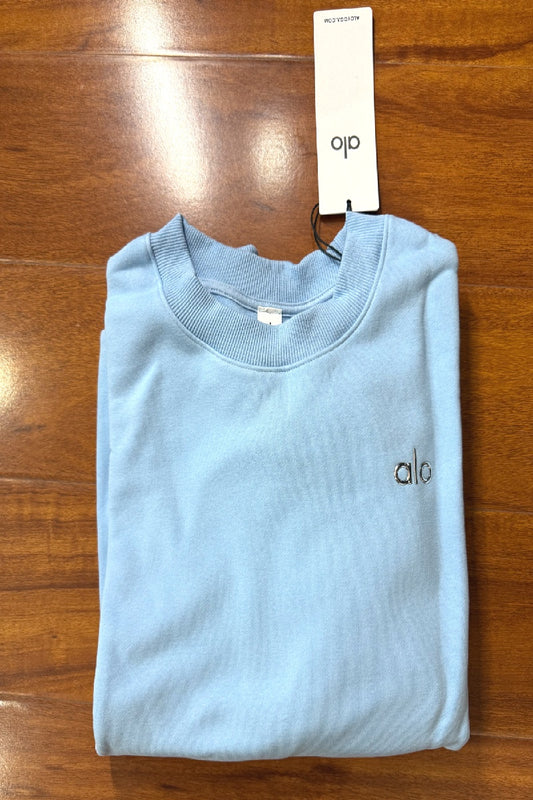 Accolade Crew Neck Pullover - Seashell Blue