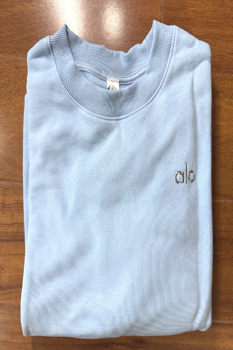 Accolade Crew Neck Pullover - Seashell Blue