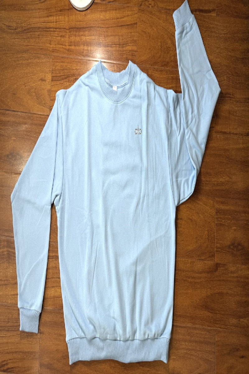 Accolade Crew Neck Pullover - Seashell Blue