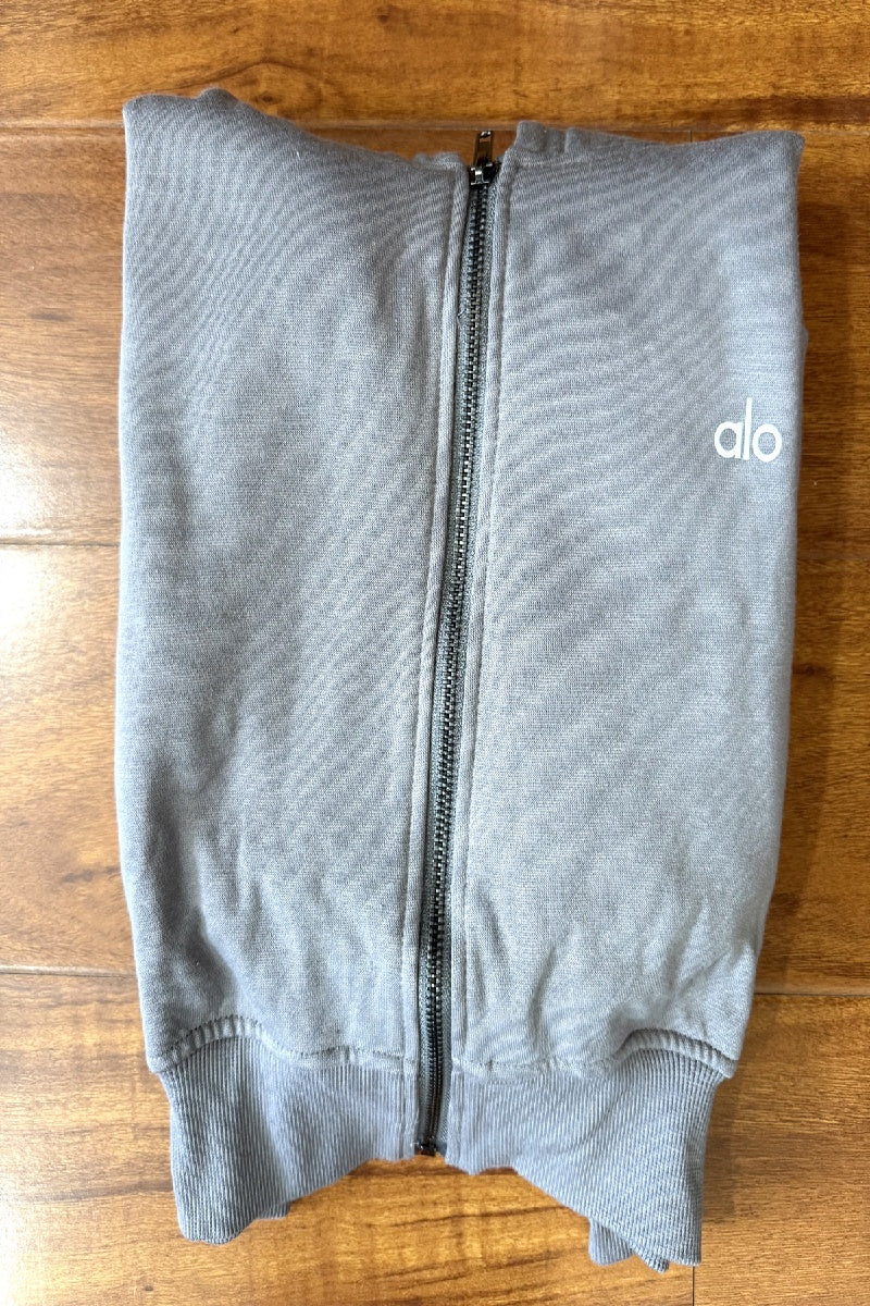 Sweet Escape Zip-Up Hoodie - Heather Gray