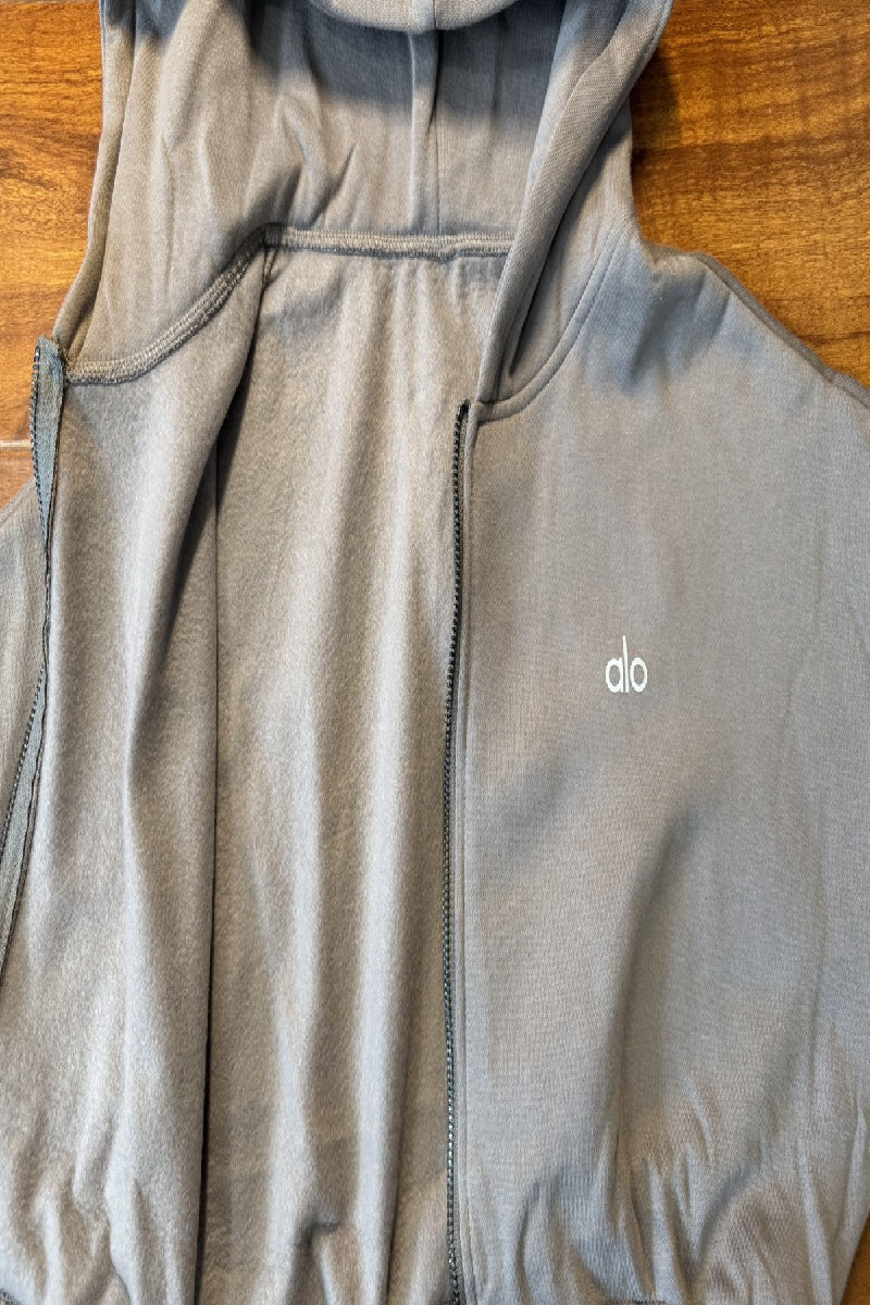 Sweet Escape Zip-Up Hoodie - Heather Gray